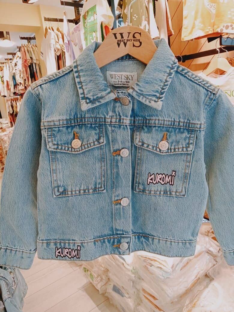 Kuromi Detaylı Denim Ceket