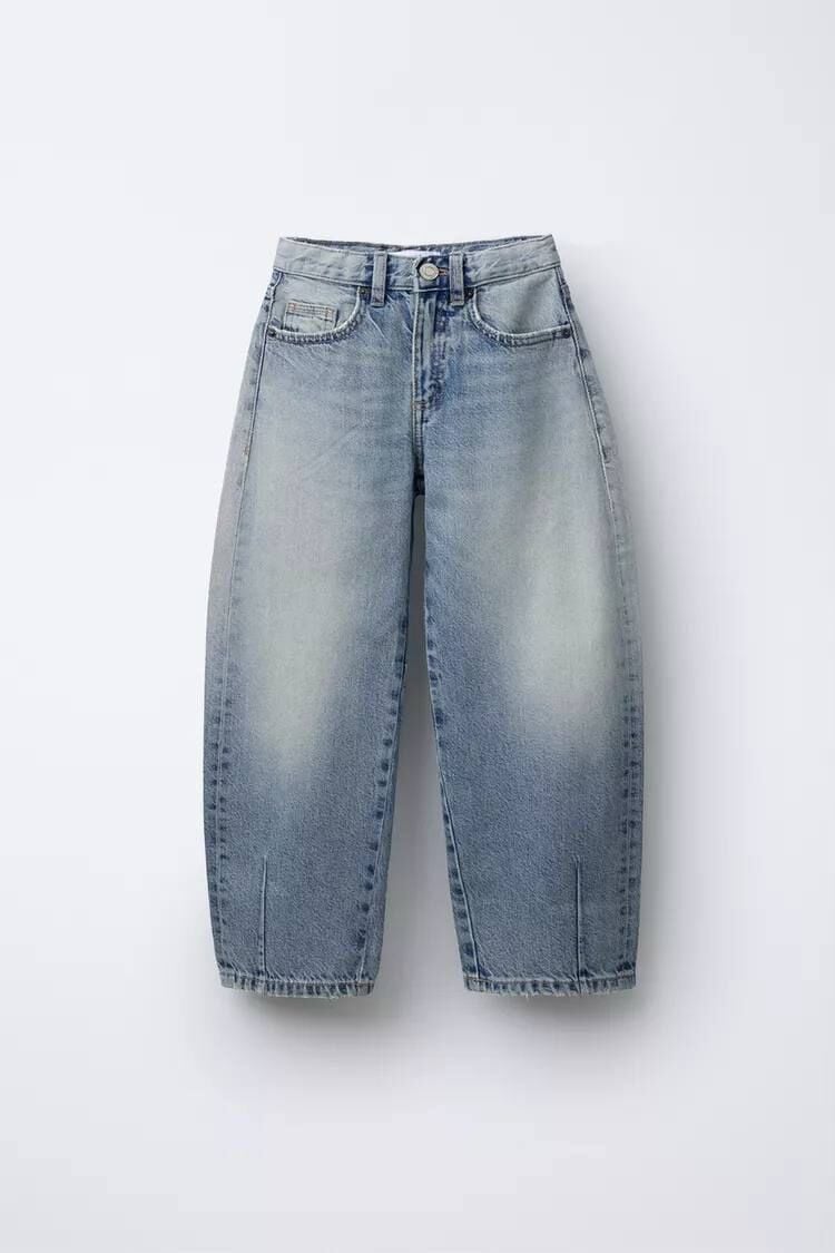 Kız Çocuk Baggy Denim Pantolon
