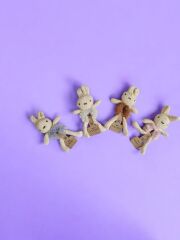 Kız Çocuk Peluş Tavşan Detaylı Aksesuar Saç Tokası