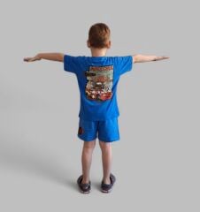 Disney Cars Şimşek McQueen Baskılı Erkek Çocuk T-Shirt ve Şort Takım