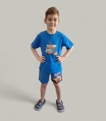Disney Cars Şimşek McQueen Baskılı Erkek Çocuk T-Shirt ve Şort Takım